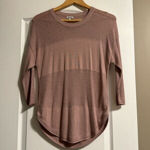Kismet pullover sweater, as seen in photos textured areas are see through